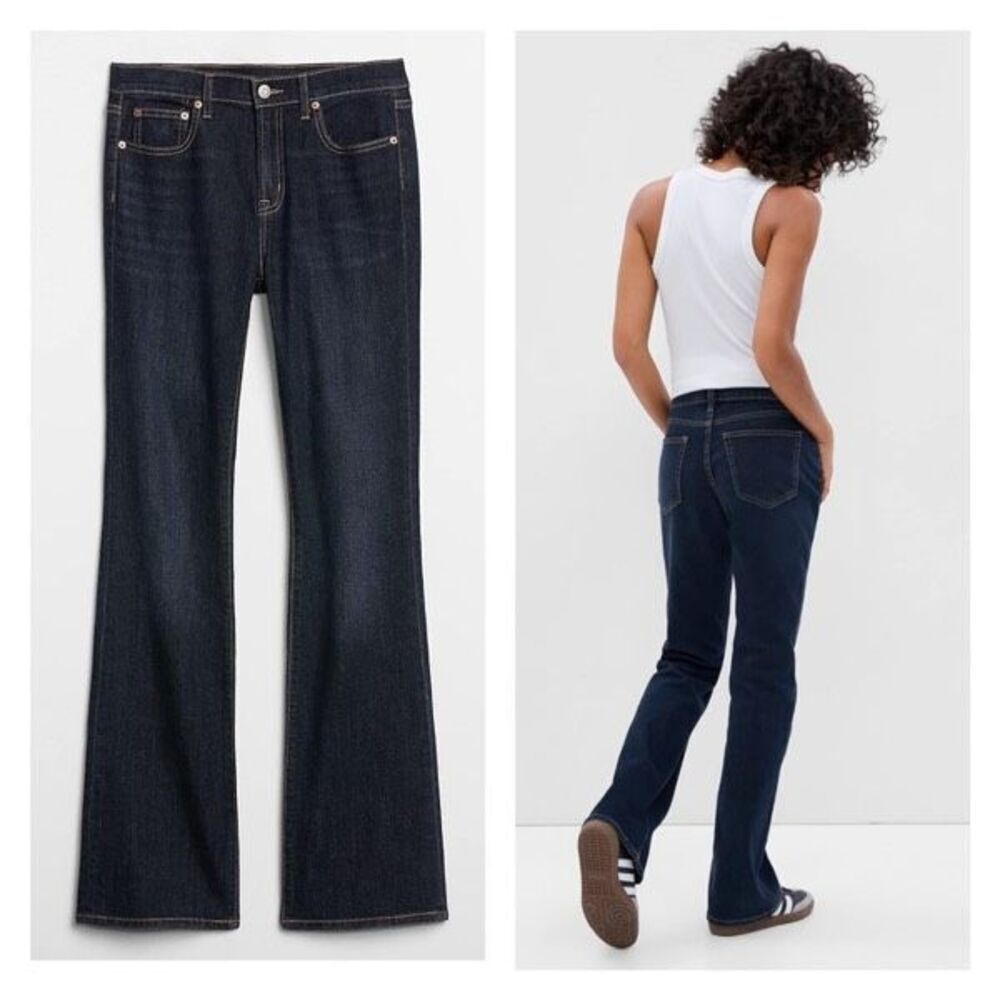 Gap Women's Premium Five Pocket Mid-Rise Bootcut Jeans‎ Dark Rinse Size 10/30